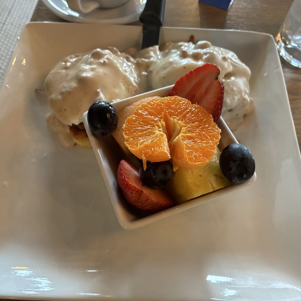 Blueberry Brunch - Cowboy Benedict with fruit - Breakfast & Brunch Near Me - Farmington, Michigan Blueberry Brunch - Cowboy Benedict with fruit - Breakfast & Brunch Near Me - Farmington, Michigan