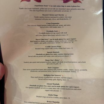 Olde Madrid - Menu - Spanish Near Me - Racine, Wisconsin