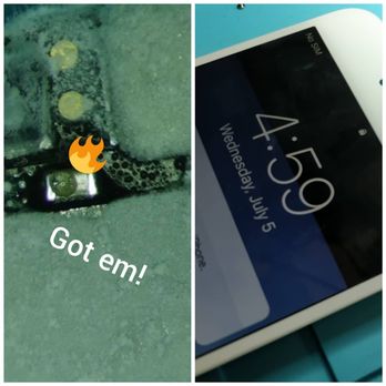 Zoomlock Wireless - Short on the board causing phone not to boot. All good now - Mobile Phone Repair Near Me - Stockton, California