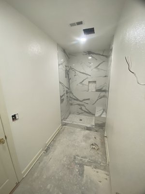 Bathroom Remodel Ruby Hill - The remodel was done to a home to bring its value up and opened a wall to feel more spacious in the bathroom. Bathroom Remodel Ruby Hill - The remodel was done to a home to bring its value up and opened a wall to feel more spacious in the bathroom.