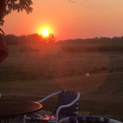 Meranda Nixon Winery - Everyone deserves to sit with a glass or 2013 Norton and enjoy a sunset. Dinner, wine and sunsets are a norm at Meranda-Nixon.