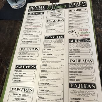 El Camino - The menu - Cocktail Bars Near Me - Delray Beach, Florida