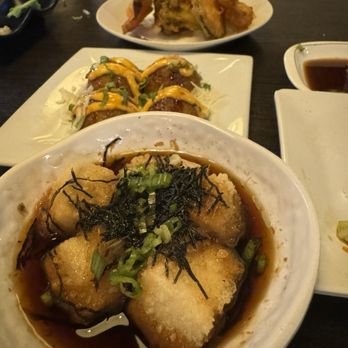 Yama Sushi Rainbow - My adegashi tofu texture was weird. It was kinda thick and the batter was slimy but still good - Sushi Bars Near Me - Las Vegas, Nevada