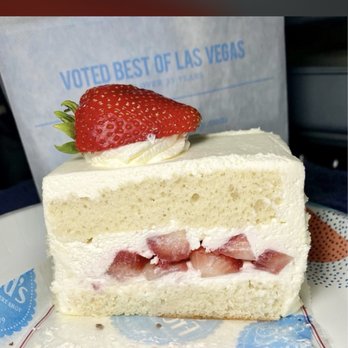 Freed's Dessert Shop - Strawberry Shortcake Slice - Desserts Near Me - Las Vegas, Nevada