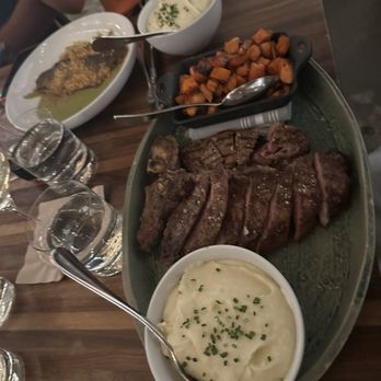 Main St Provisions - Porterhouse with Whipped Mash and Sweet Potatoes - New American Near Me - Las Vegas, Nevada Main St Provisions - Porterhouse with Whipped Mash and Sweet Potatoes - New American Near Me - Las Vegas, Nevada