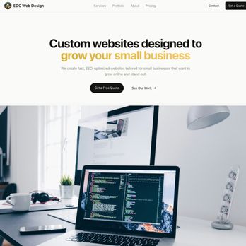 EDC Web Design - EDC Web Design is dedicated to help small businesses grow their online presence! - Web Design Near Me