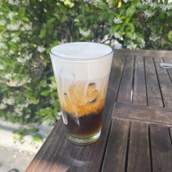 Temple Coffee - Capitol cream soda. Cold brew, vanilla syrup, sparkling water. Topped with cream foam - Coffee & Tea Near Me - Sacramento, California Temple Coffee - Capitol cream soda. Cold brew, vanilla syrup, sparkling water. Topped with cream foam - Coffee & Tea Near Me - Sacramento, California