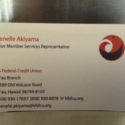 HFS Federal Credit Union - This is her business card
