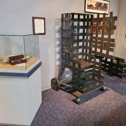 American Police Hall of Fame & Museum - Old fashioned cage used to transport criminals.