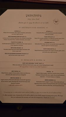 Menu photo 6 Cucina Rustica Sedona, AZ