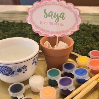 Tea Time - Paint your own pot, garden party special - Tea Rooms Near Me - Scottsdale, Arizona
