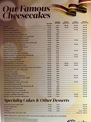 Menu photo 3 The Cheesecake Factory Washington, DC, DC Menu photo 3 The Cheesecake Factory Washington, DC, DC