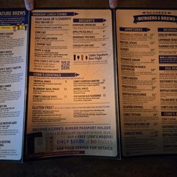 Outside of menu