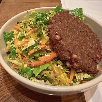 Zinburger - Asian Chicken Salad, no chicken, sub veggie patty - New American Near Me - Scottsdale, Arizona Zinburger - Asian Chicken Salad, no chicken, sub veggie patty - New American Near Me - Scottsdale, Arizona