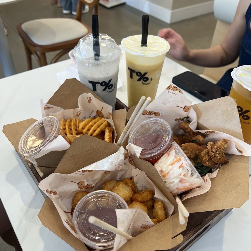 T% Coffee + Tea - Seasoned Waffle Fries, Popcorn Chicken, Large Hey Sesame - Coffee & Tea Near Me - Elk Grove, California T% Coffee + Tea - Seasoned Waffle Fries, Popcorn Chicken, Large Hey Sesame - Coffee & Tea Near Me - Elk Grove, California