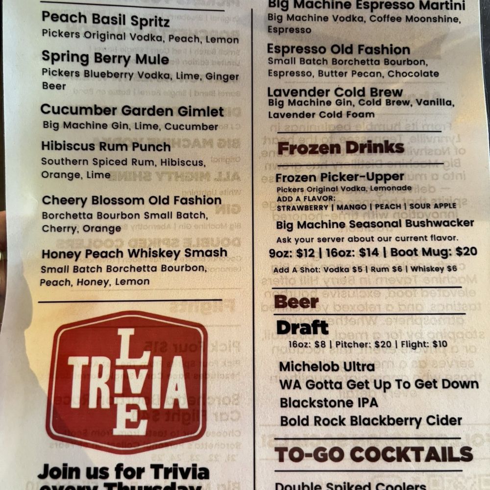 Big Machine Distillery & Tavern - Distilleries Near Me - Nashville, Tennessee