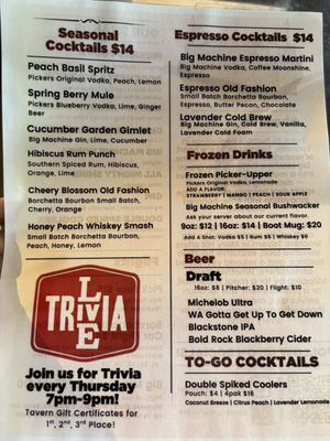 Menu photo 2 Big Machine Distillery & Tavern Nashville, TN