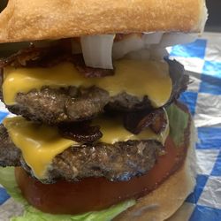 The Bakery and Cafe - Double Signature Bacon Cheese Burger