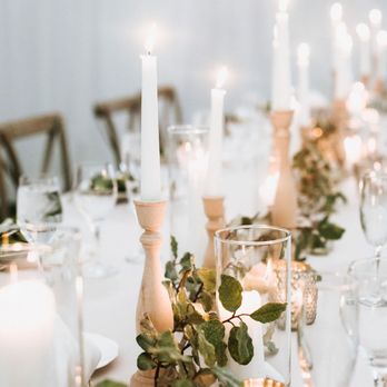 Eve Floral - Pillar and taper candles, votives and a natural greenery table runner at Terrapin Village, Ohio. - Florists Near Me - Cincinnati, Ohio Eve Floral - Pillar and taper candles, votives and a natural greenery table runner at Terrapin Village, Ohio. - Florists Near Me - Cincinnati, Ohio