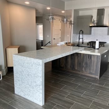 Byler Construction Group - New waterfall island - General Contractors Near Me - Kamas, Utah Byler Construction Group - New waterfall island - General Contractors Near Me - Kamas, Utah