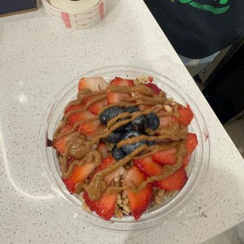 Pure Green - Açaí bowl with almond butter - Juice Bars & Smoothies Near Me - The Woodlands, Texas Pure Green - Açaí bowl with almond butter - Juice Bars & Smoothies Near Me - The Woodlands, Texas