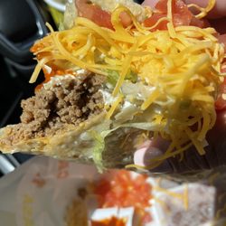Taco Casa - Side view of taco lite