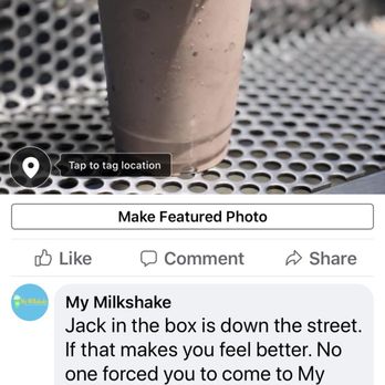 My Milkshake - Owner's response - Desserts Near Me - San Jose, California