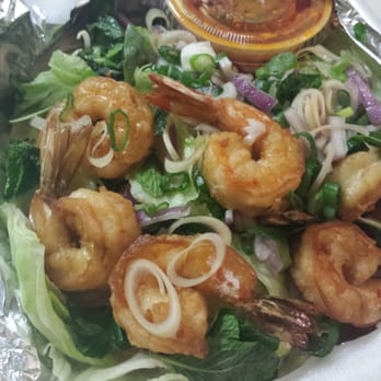 Aura Thai - Pla shrimp salad. Mhmmmm - Thai Near Me - Long Beach, California Aura Thai - Pla shrimp salad. Mhmmmm - Thai Near Me - Long Beach, California