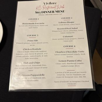 Vivilore - Restaurant Week!! - American Near Me - Independence, Missouri
