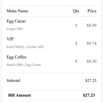 Tram Cream Coffee #8 - Sunnyvale - receipt - Coffee & Tea Near Me - Sunnyvale, California Tram Cream Coffee #8 - Sunnyvale - receipt - Coffee & Tea Near Me - Sunnyvale, California