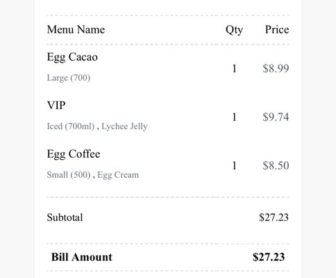 Menu photo 1 Tram Cream Coffee #8 - Sunnyvale Sunnyvale, CA Menu photo 1 Tram Cream Coffee #8 - Sunnyvale Sunnyvale, CA