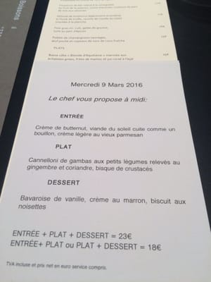 Menu photo 2 Bistro Paradis Paris, 75
