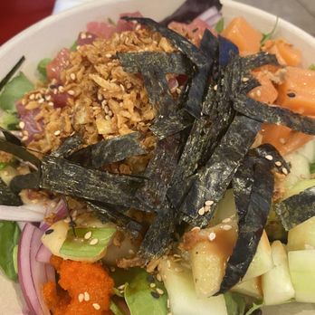 Domoishi - Poke Bowl with salmon and tuna - Asian Fusion Near Me - Virginia Beach, Virginia Domoishi - Poke Bowl with salmon and tuna - Asian Fusion Near Me - Virginia Beach, Virginia