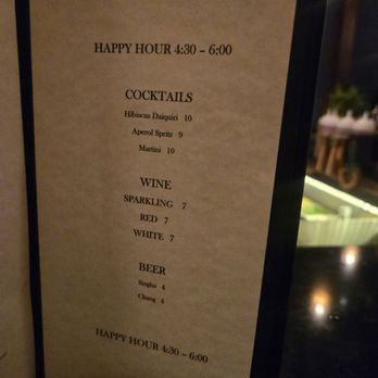 Chada - Happy Hour Menu - Thai Near Me - New Orleans, Louisiana