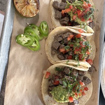 The Oakmont - Carne Asada Tacos...amazing!! Meat was full of flavor and their pico was on point. Highly recommend - American Near Me - Indianapolis, Indiana
