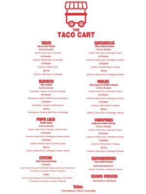 Menu photo 2 The Taco Cart Tempe, AZ Menu photo 2 The Taco Cart Tempe, AZ