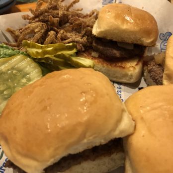 Islands Restaurant - HH sliders 5 Bucks...a steal and delicious - Burgers Near Me - Chula Vista, California