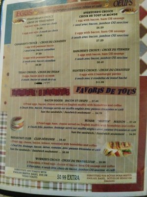 Menu photo 7 Esso Restaurant Smooth Rock Falls, ON