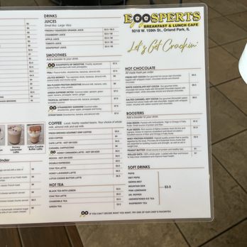 Eggsperts Cafe - Part of the menu. - Breakfast & Brunch Near Me - Orland Park, Illinois Eggsperts Cafe - Part of the menu. - Breakfast & Brunch Near Me - Orland Park, Illinois