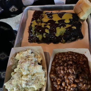 Southern Roots Smokehouse - Wife's Half-rack plate. - Barbeque Near Me - Charleston, South Carolina