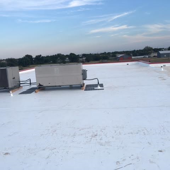 Storm Roofing - TPO Single Ply 080 mil fully adhered 20yr system for low slope commercial roofing 14000 square feet installed project completed July 2016. - Roofing Near Me - Los Lunas, New Mexico