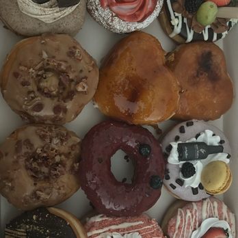 Knead Donuts & Tea - Baileys guava maple bacon crème brûlée blueberry Remy s'mores and strawberry. This was worth it! - Donuts Near Me - Long Beach, California Knead Donuts & Tea - Baileys guava maple bacon crème brûlée blueberry Remy s'mores and strawberry. This was worth it! - Donuts Near Me - Long Beach, California