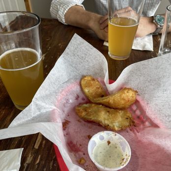The 377 Brewery - Fried pickles and Hefeweizen - perfect combo for a weeknight date! - Brewpubs Near Me - Albuquerque, New Mexico