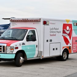 Lucile Packard Children's Hospital Stanford's Main Facility - One of LPCH's dedicated ambulances dropping off their Pediatric Critical Care Transport Team at KNUQ to fly to get a patient