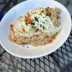 Two Rivers Restaurant - Biscuits and Creole Sausage Gravy
