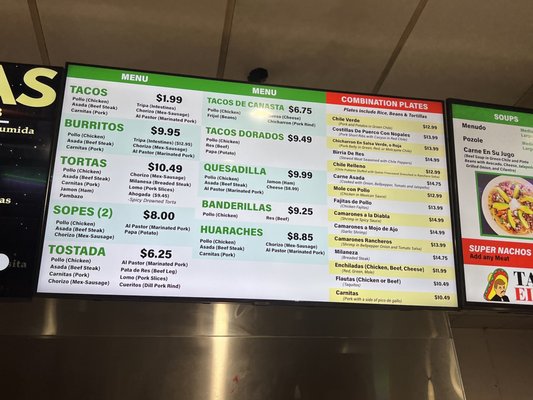 Menu photo 6 Taco's El Rey La Mirada, CA