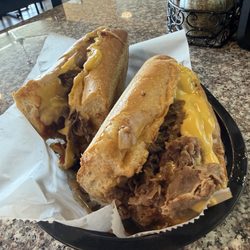Today's Pizza & Italian Restaurant - Cheesesteak with cheddar, onions and sauce