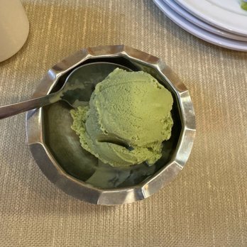 Taraval Okazu Ya Restaurant - Green tea ice cream for dessert. - Japanese Near Me - San Francisco, California Taraval Okazu Ya Restaurant - Green tea ice cream for dessert. - Japanese Near Me - San Francisco, California
