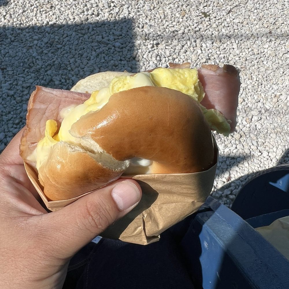 One Grind - Bagel with ham, - Coffee & Tea Near Me - Key Largo, Florida