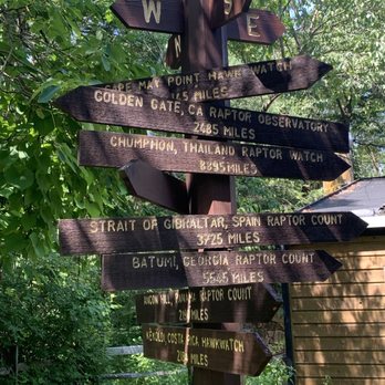 Hawk Mountain Sanctuary Assn - Directional signs - Hiking Near Me - New Ringgold, Pennsylvania